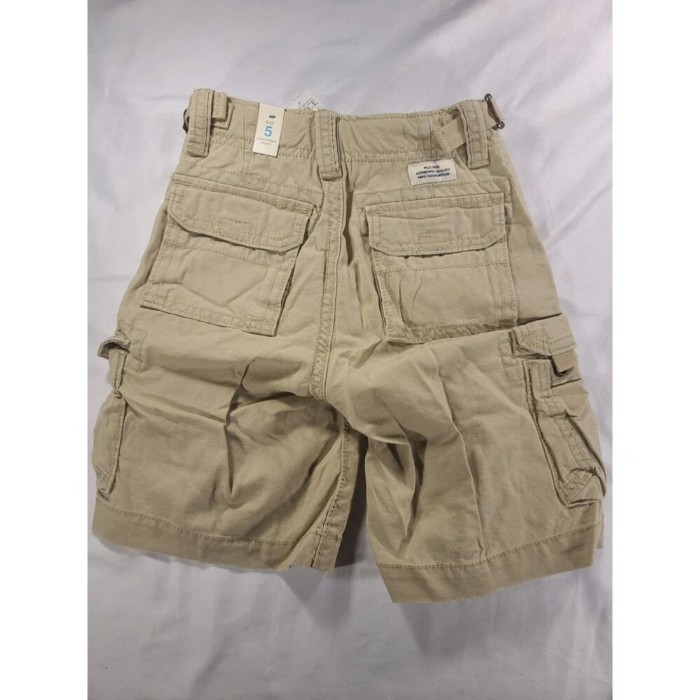 The Children's Place Boys Size 5 Khaki Cargo Shorts NWT